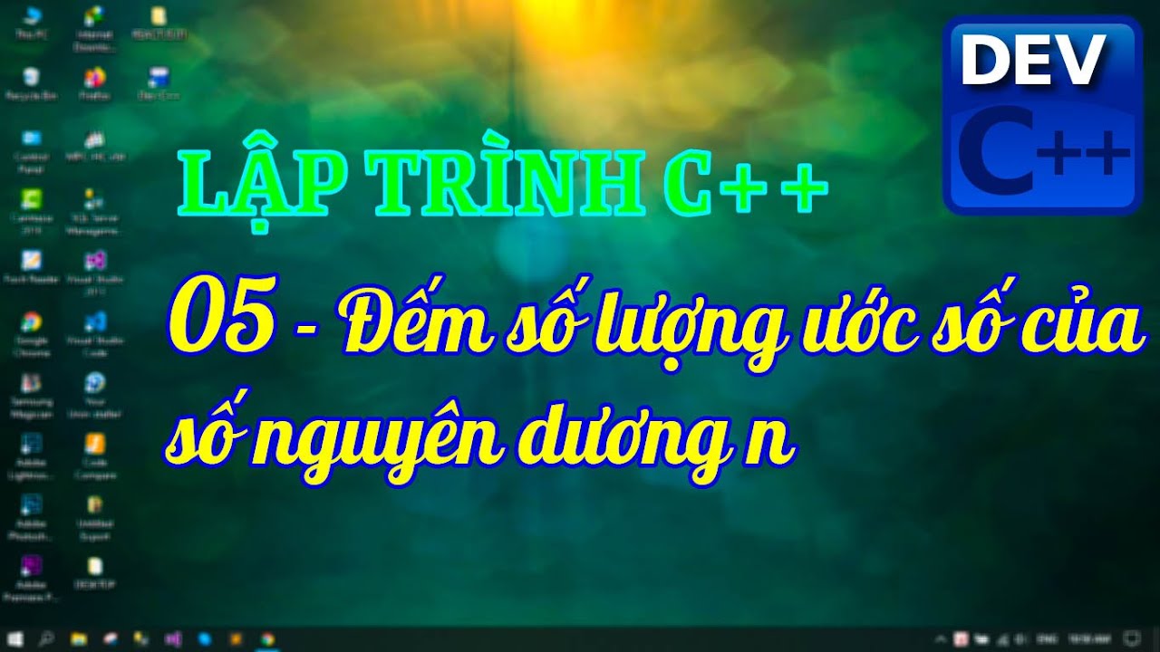 Bài tập C++ cơ bản: đếm số ước của một số được nhập vào từ bàn phím